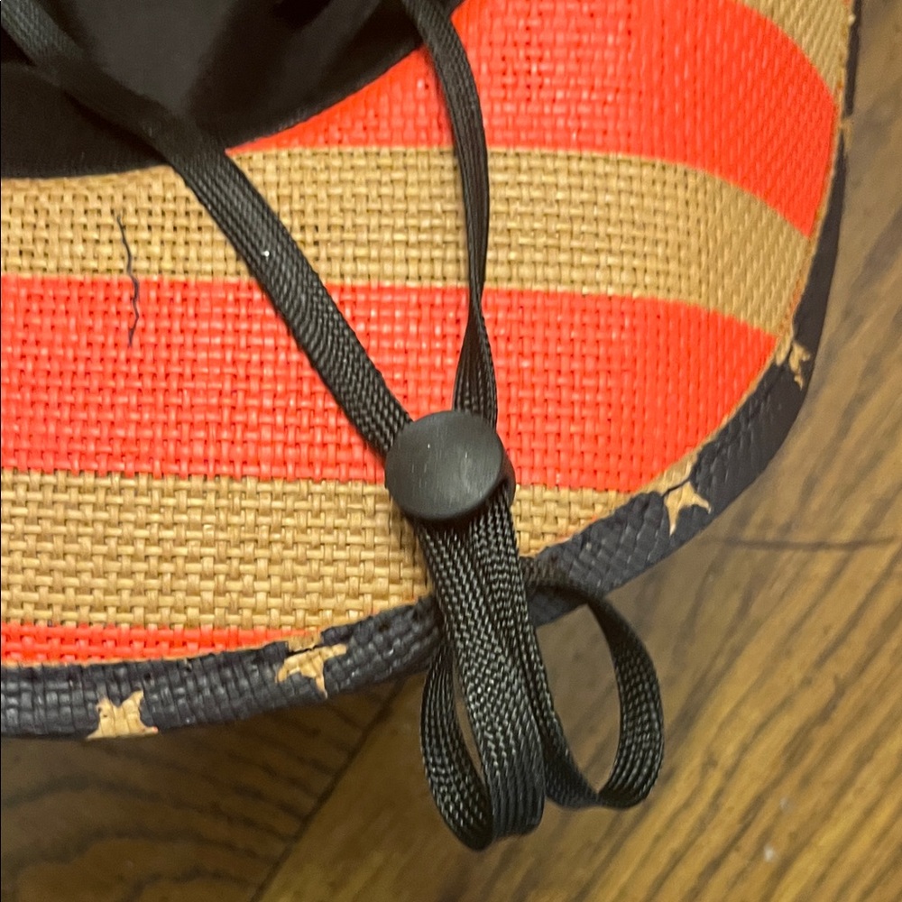 Red and Tan Star Pattern Cowboy Hat - Picture 12 of 12